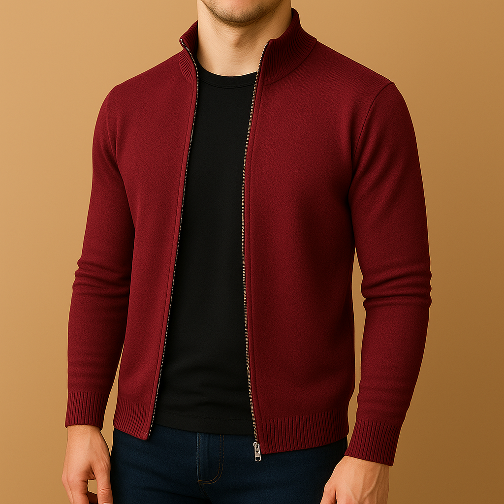 Cardigan Uomo Slim Fit in Maglia Fine – Design Elegante e Versatile