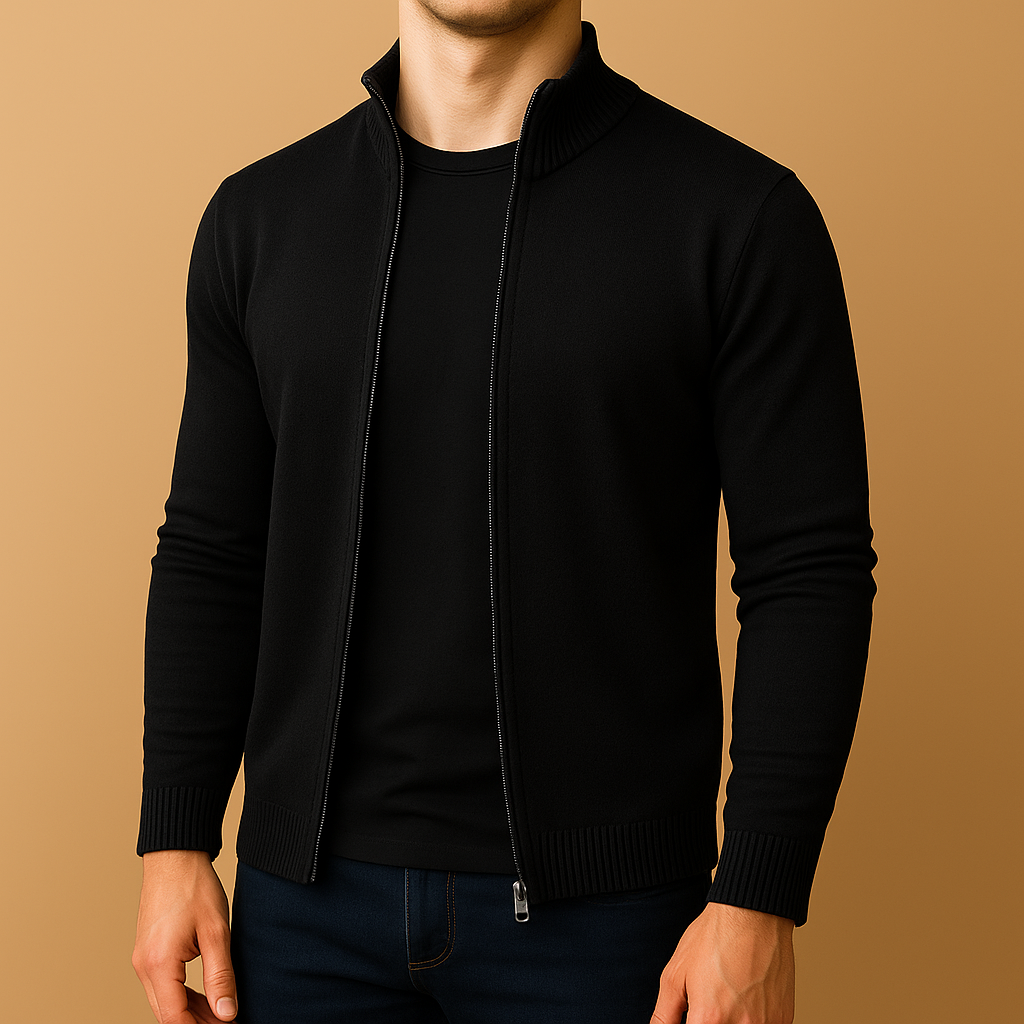 Cardigan Uomo Slim Fit in Maglia Fine – Design Elegante e Versatile