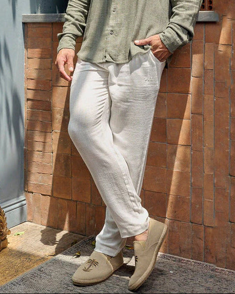 Pantaloni Uomo a Righe Vita Media Traspiranti e Leggeri – Stile Sportivo