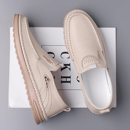 Zapatos de Conducción para Hombre con Suela de Goma y Diseño Slip-On