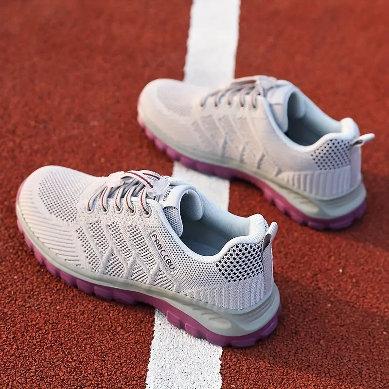 Damesneakers i åndbart mesh med polstret indersål – Støtte til fodens bue
