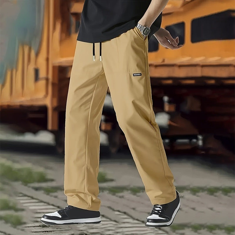 Men's Straight-Leg Pants with Loose Fit – Everyday Casual Style