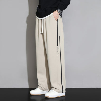 Pantaloni da Tuta Uomo a Gamba Dritta con Vestibilità Ampia – Stile Casual Sportivo