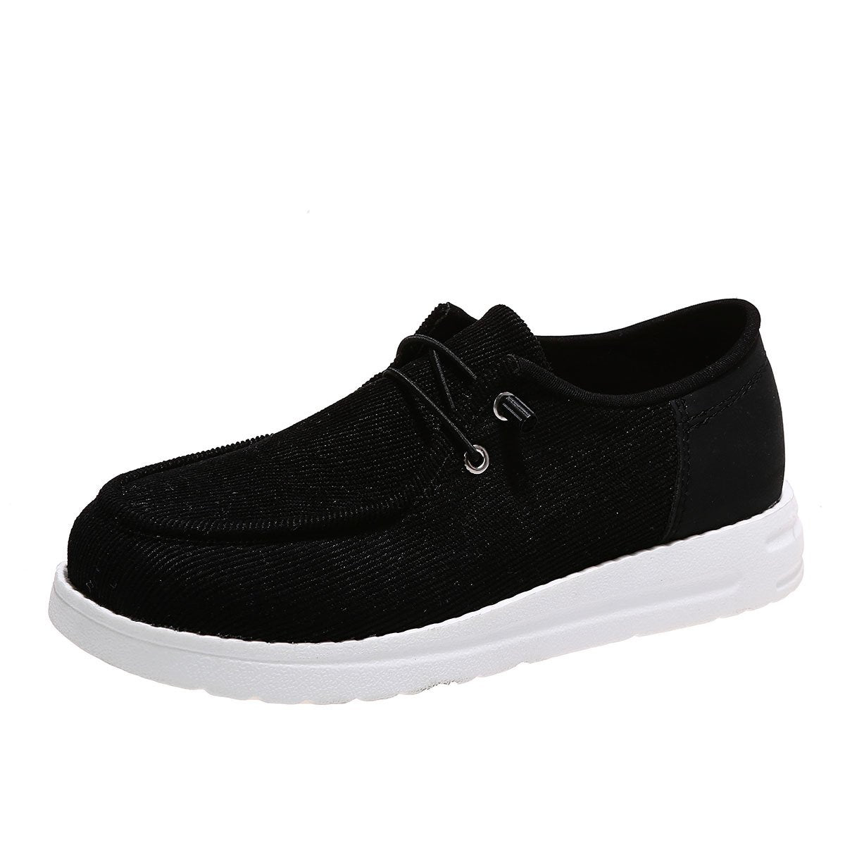 Women's Walking Flats with Elastic Band – Round Toe