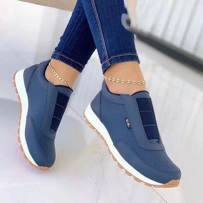 Sneakers Donna Flat con Punta Tonda – Design Slip-On a Taglio Basso