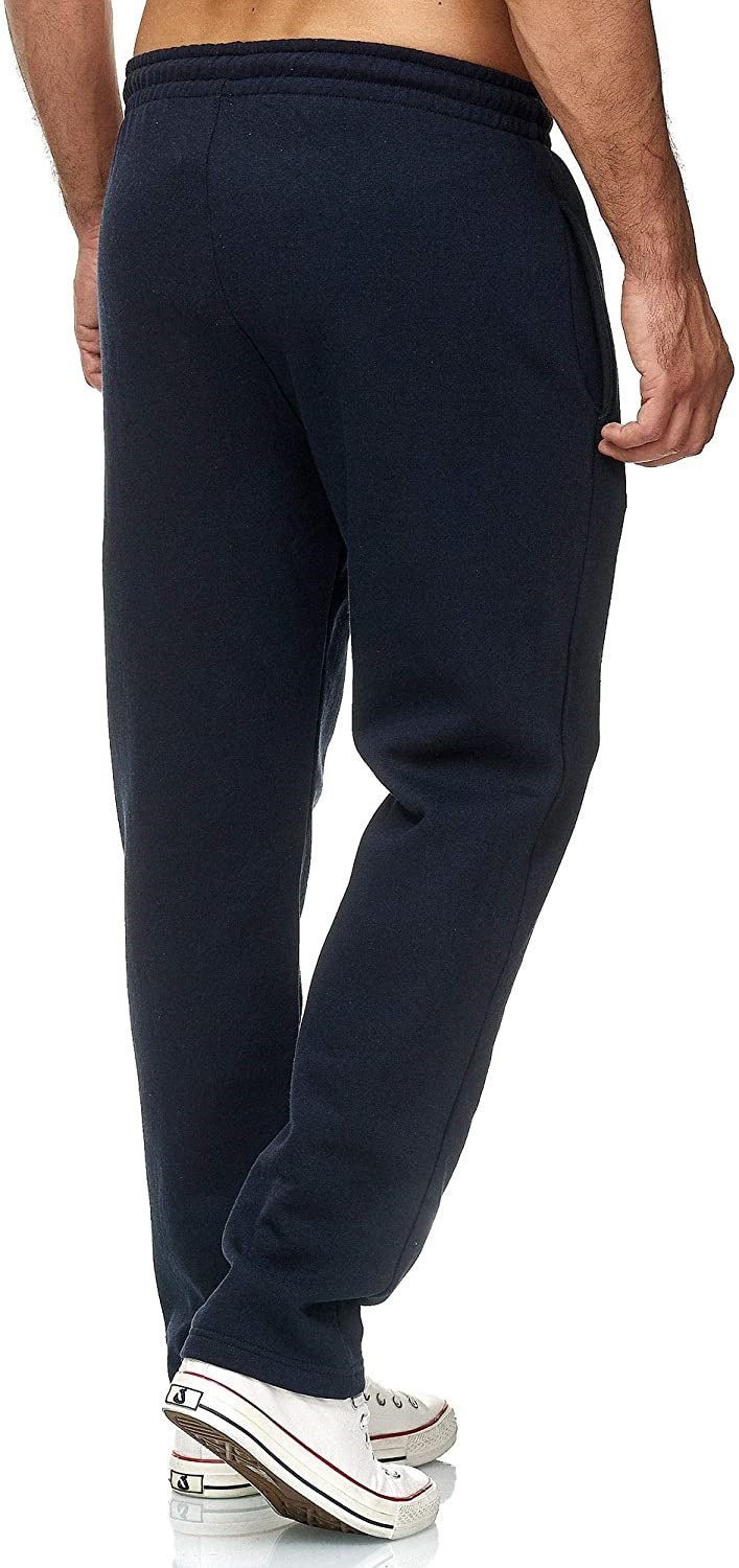 Pantaloni della Tuta Uomo Gamba Dritta Microelastici Foderati in Pile – Comfort Termico