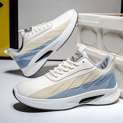 Men's Sneakers with Laces, Low Design and Round Toe