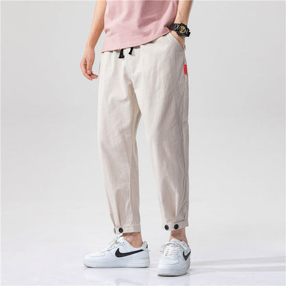 Pantaloni Uomo con Coulisse e Vita Elasticizzata – Gamba Affusolata e Fondo Regolabile