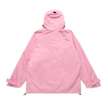 Giacca Antivento Da Donna Con Cappuccio E Tasche Con Cerniera