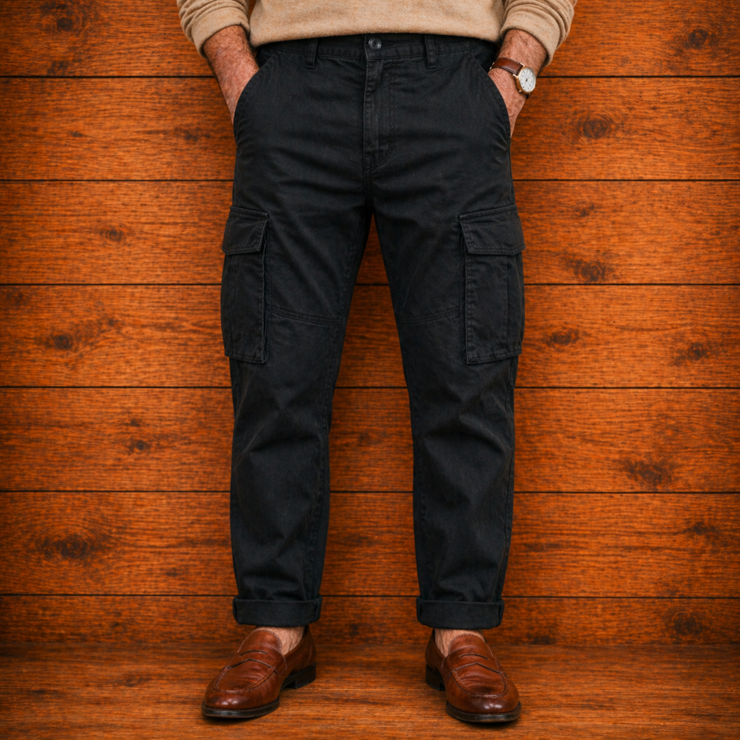 Pantaloni Cargo Uomo Slim con Multitasche – Vestibilità Regolare
