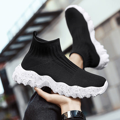 Zapatos de hombre sin cordones hasta media pantorrilla con suela elevada