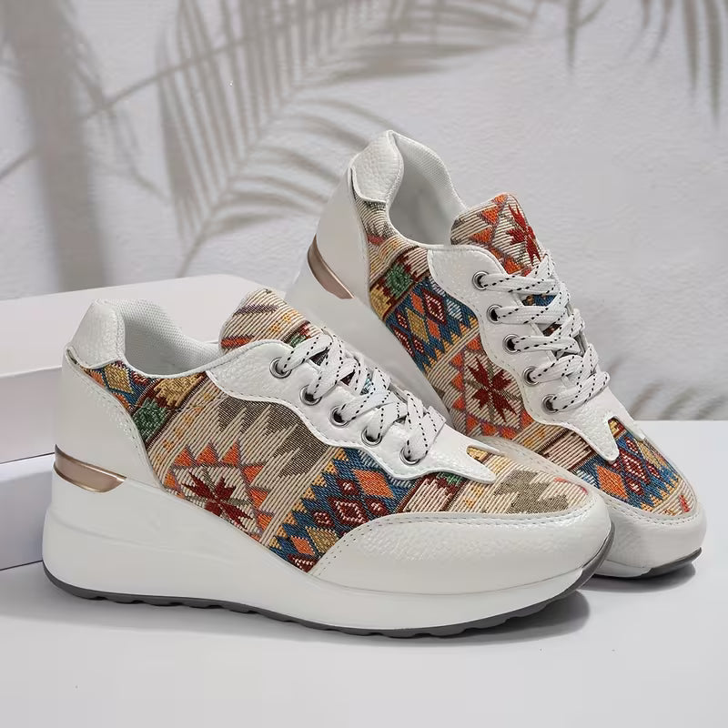 Scarpe Donna con Lacci Punta Larga Supporto Comfort – Scarpe Quotidiane