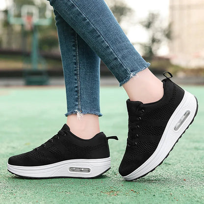 Sneakers Donna Soletta Gel Ammortizzata Aria Suola Larga Supporto – Scarpe Comode