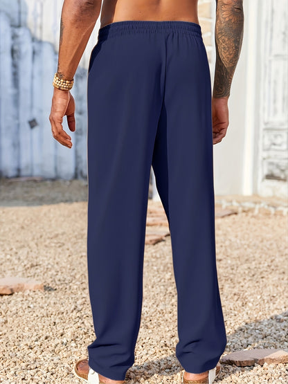 Pantaloni Uomo in Velluto a Coste Straight Fit Antipiega alla Caviglia