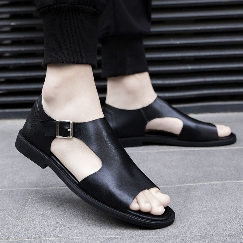 Sandalias para hombre de playa con correas ajustables y suela antideslizante – Sandalias casuales