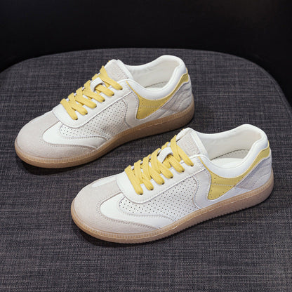 Scarpe Donna con Punta Tonda, Dettagli Traforati e Platform – Scarpe Casual