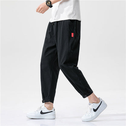 Pantaloni Uomo con Coulisse e Vita Elasticizzata – Gamba Affusolata e Fondo Regolabile