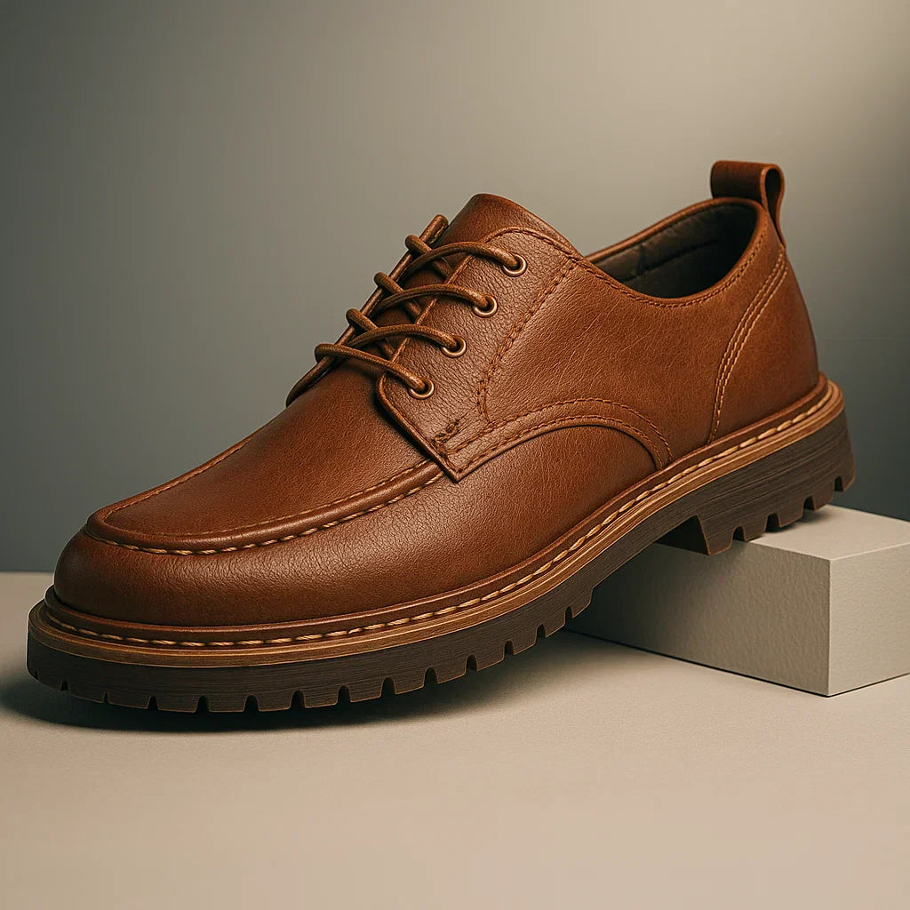 Scarpe Derby Uomo con Lacci in Ecopelle e Soletta Imbottita – Stile Elegante Quotidiano