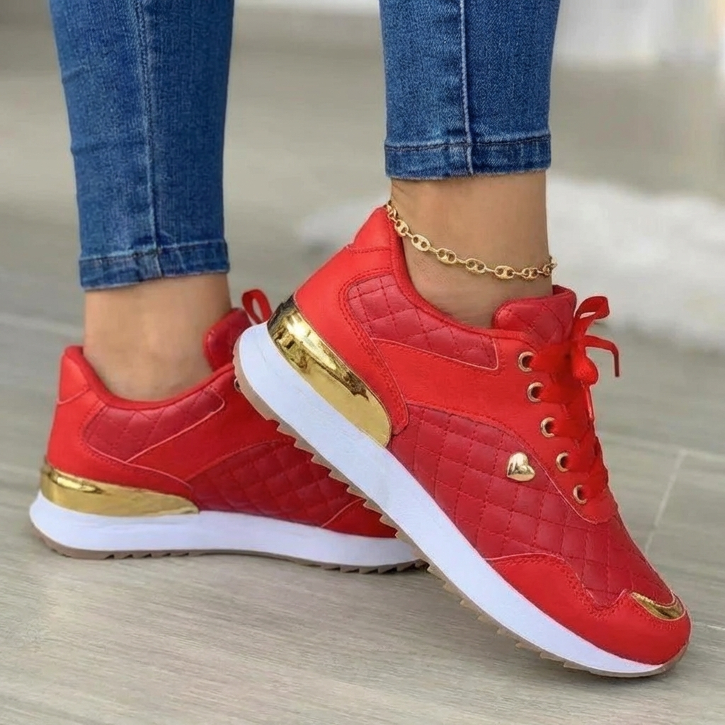 Sneakers da Donna Leggere e Traspiranti con Suola Spessa – Calzata Adattabile