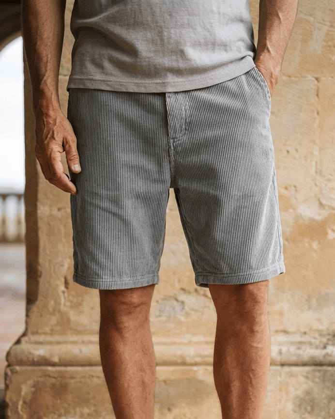 Men’s Summer Corduroy Shorts – Velvet Style