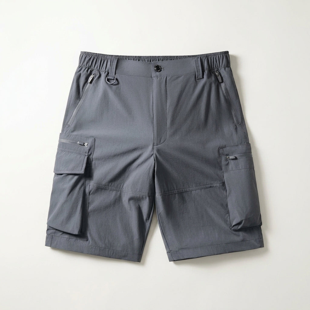 Pantaloncini Cargo Uomo ad Asciugatura Rapida con Multitasche – Vestibilità Comoda
