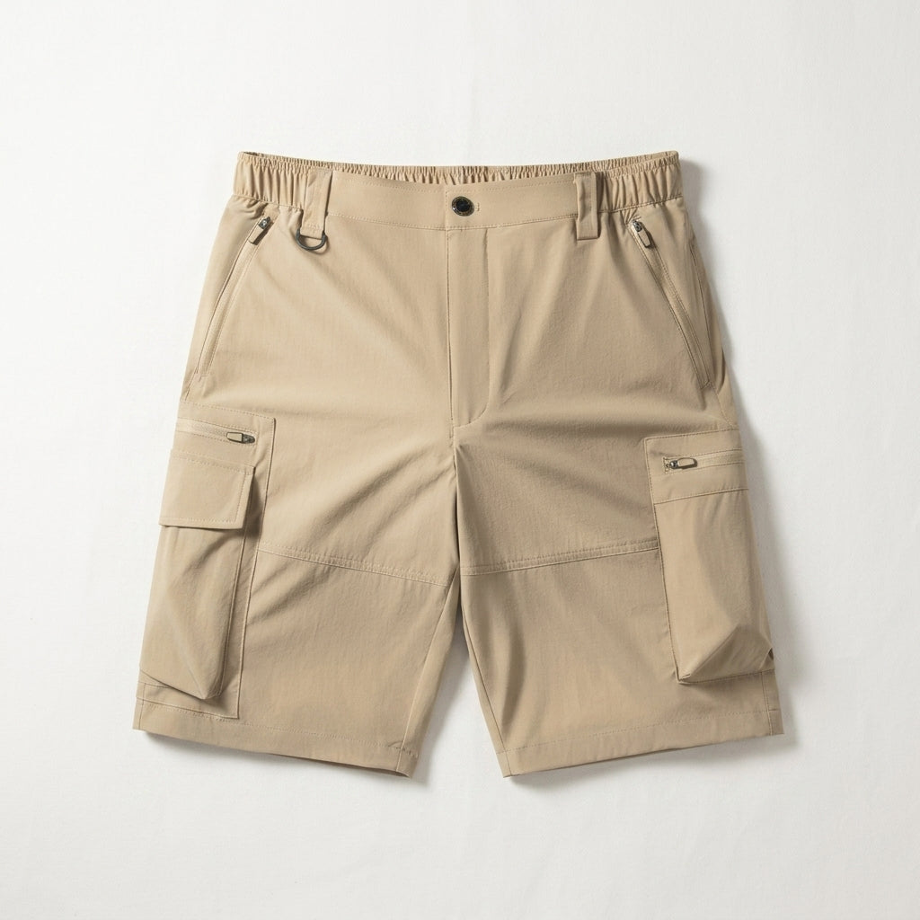 Pantaloncini Cargo Uomo ad Asciugatura Rapida con Multitasche – Vestibilità Comoda