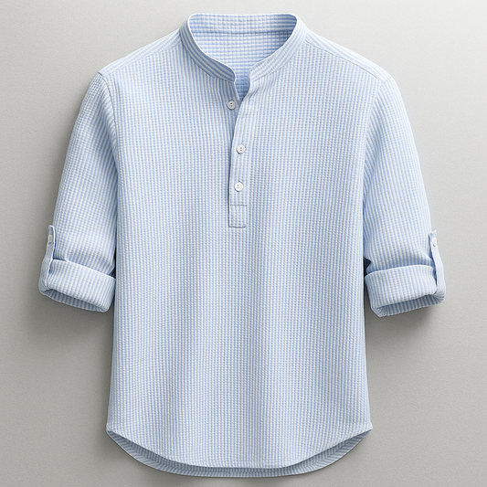 Men's Shirt with Buttons and Classic Collar – Elegant Slim Fit