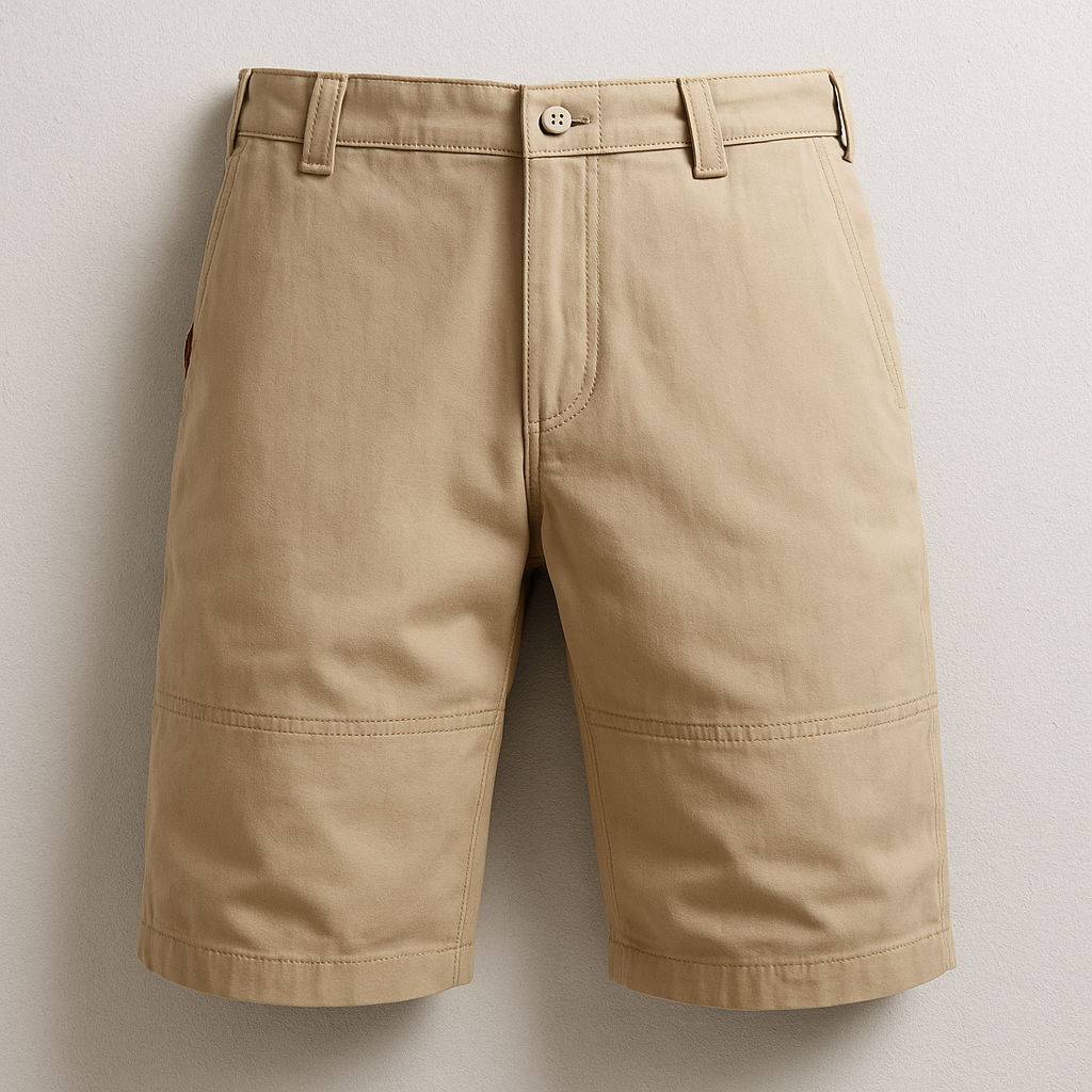Chino-bermudashorts til mænd, sommermodel, med stiklommer og lige ben