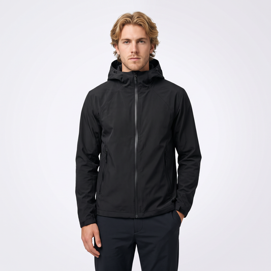 Giacca Softshell con Cappuccio – Foderata in Pile e Idrorepellente