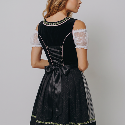 3-piece midi dirndl Bavarian costume for women for Oktoberfest