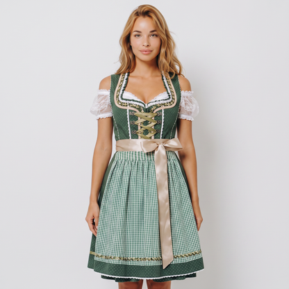 3-piece midi dirndl Bavarian costume for women for Oktoberfest