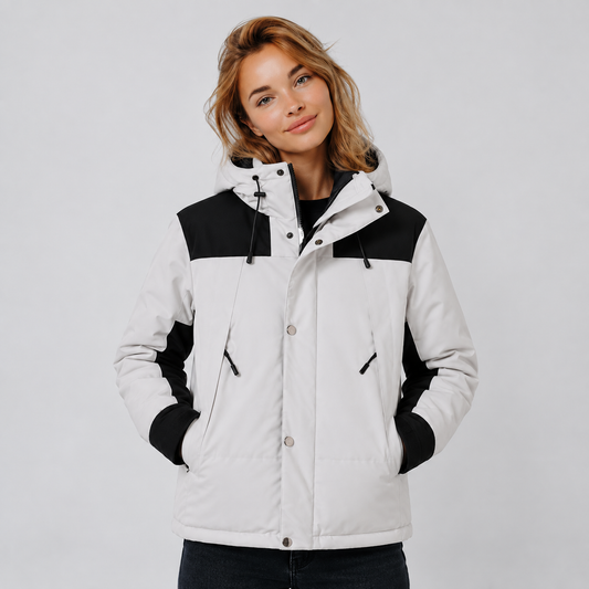 Cortina Two-Tone Unisex Hooded Puffer Jacket