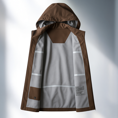 Chaqueta de hombre para invierno con capucha y aislamiento térmico