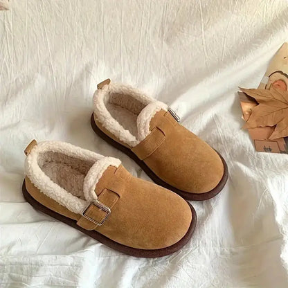 Scarpe Slip-On Invernali da Donna con Fodera Morbida e Supporto