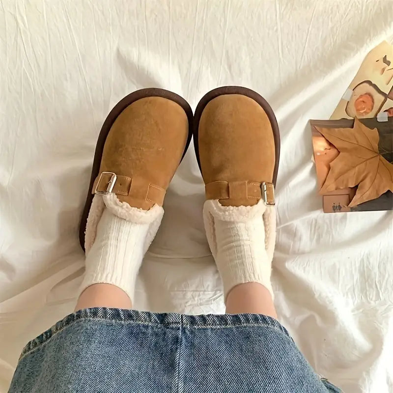 Scarpe Slip-On Invernali da Donna con Fodera Morbida e Supporto