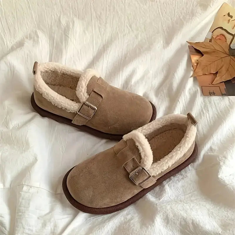 Scarpe Slip-On Invernali da Donna con Fodera Morbida e Supporto
