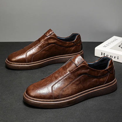 Lave herresneakers slip-on med memory foam og gummisål – daglig komfort