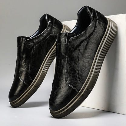 Lave herresneakers slip-on med memory foam og gummisål – daglig komfort