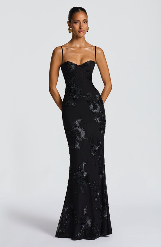 Women's Midi Dress with Corset and Lace-Up Detail on the Back