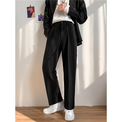 Pantaloni Uomo Eleganti a Gamba Dritta – Taglio Sartoriale e Linea Strutturata