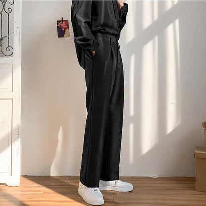 Pantaloni Uomo Eleganti a Gamba Dritta – Taglio Sartoriale e Linea Strutturata