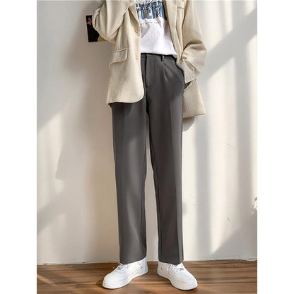 Pantaloni Uomo Eleganti a Gamba Dritta – Taglio Sartoriale e Linea Strutturata
