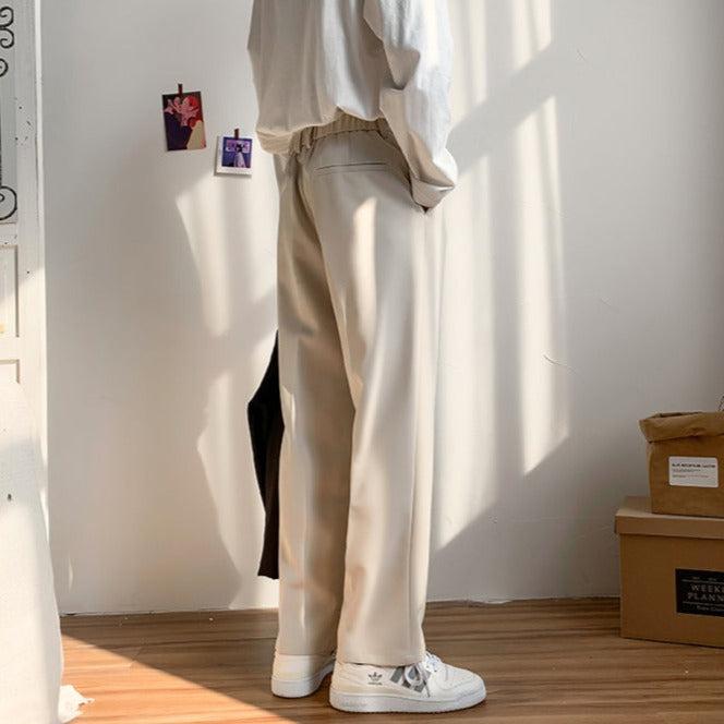 Pantaloni Uomo Eleganti a Gamba Dritta – Taglio Sartoriale e Linea Strutturata