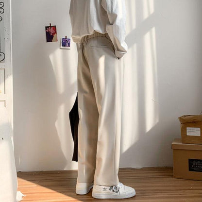 Pantaloni Uomo Eleganti a Gamba Dritta – Taglio Sartoriale e Linea Strutturata