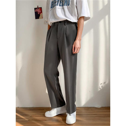 Pantaloni Uomo Eleganti a Gamba Dritta – Taglio Sartoriale e Linea Strutturata