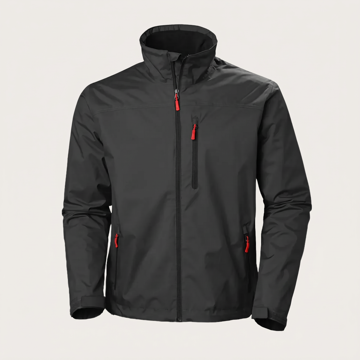 Chaqueta impermeable de otoño para hombre con capucha y puños ajustables
