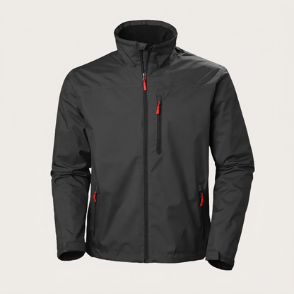 Chaqueta impermeable de otoño para hombre con capucha y puños ajustables