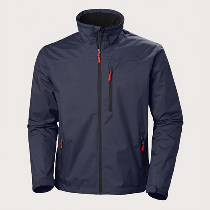Chaqueta impermeable de otoño para hombre con capucha y puños ajustables