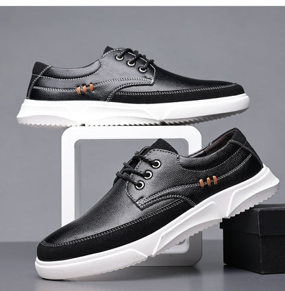 Scarpe Oxford Uomo Eleganti in Pelle con Lacci e Finitura Lucida