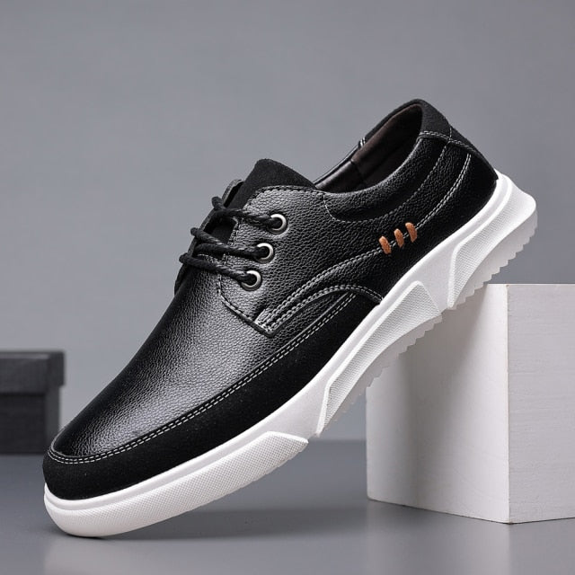 Scarpe Oxford Uomo Eleganti in Pelle con Lacci e Finitura Lucida